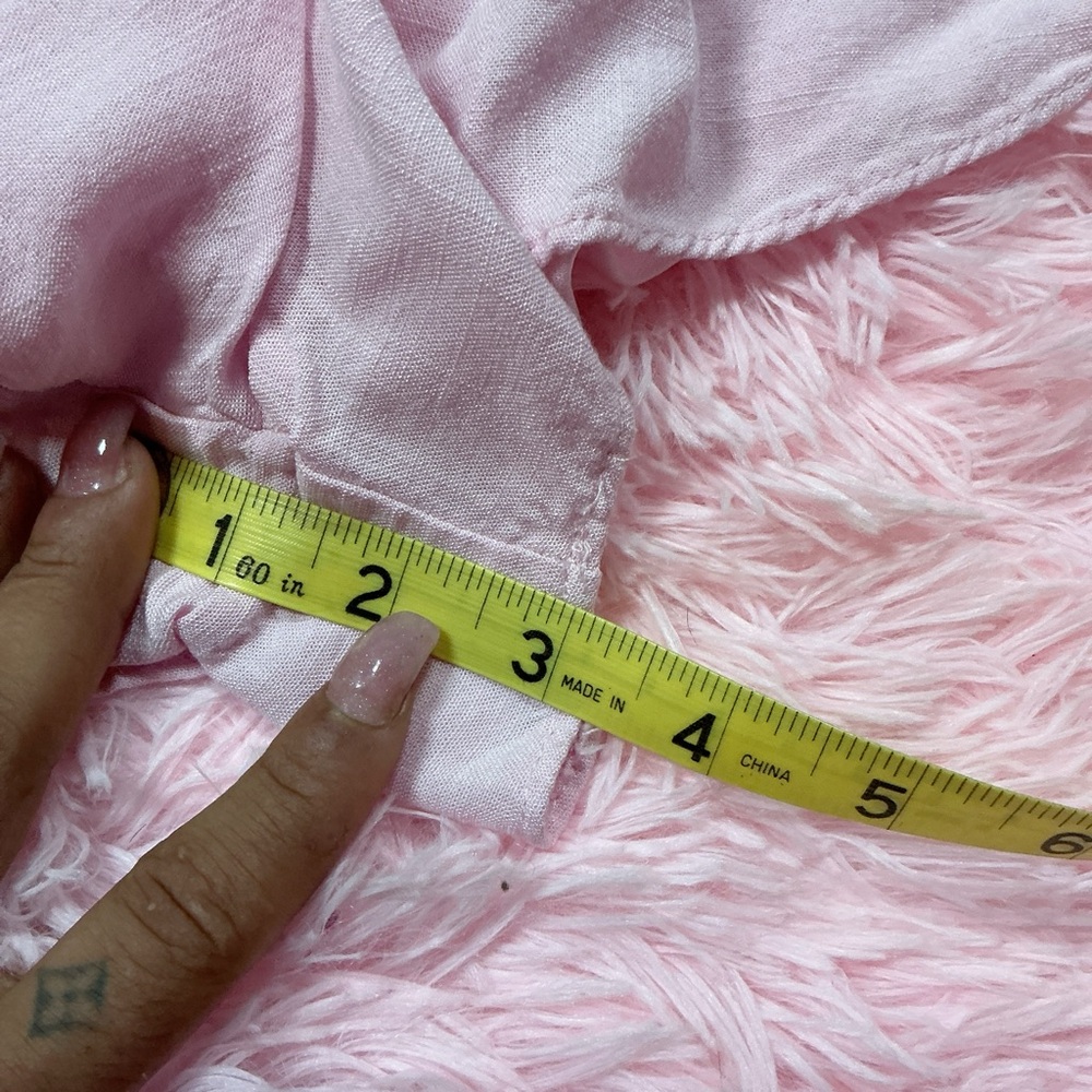 Altar'd State Soft Pink Ruffle Mini romper - Picture 7 of 8
